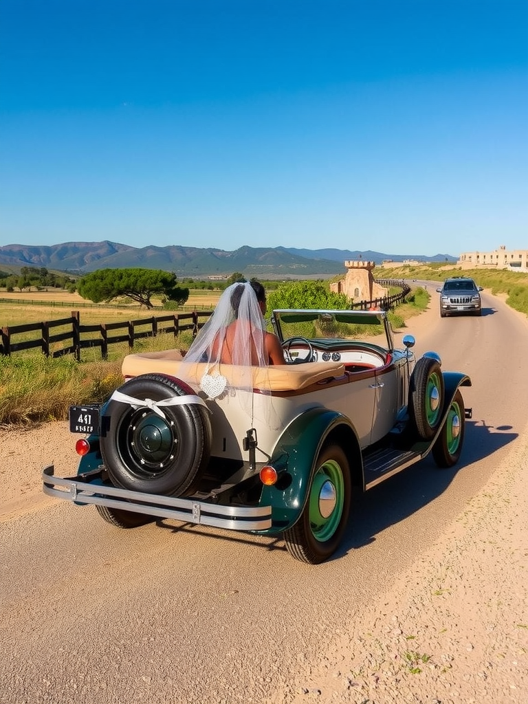 Vintage Getaway Car