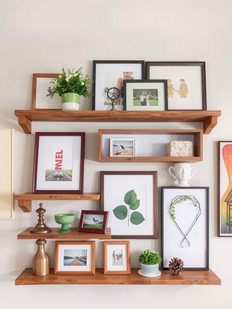 Wall Art with Shelves