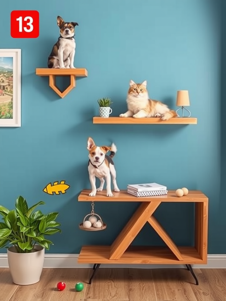 Wall-Mounted Pet Features