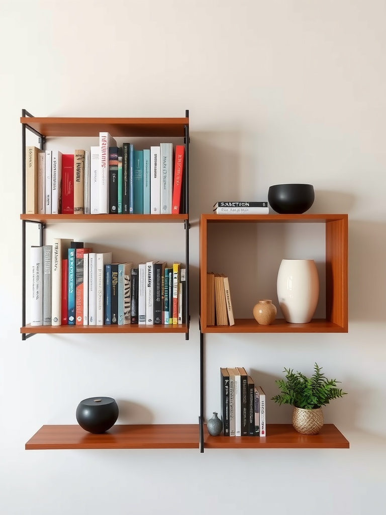 Wall-mounted Bookshelves