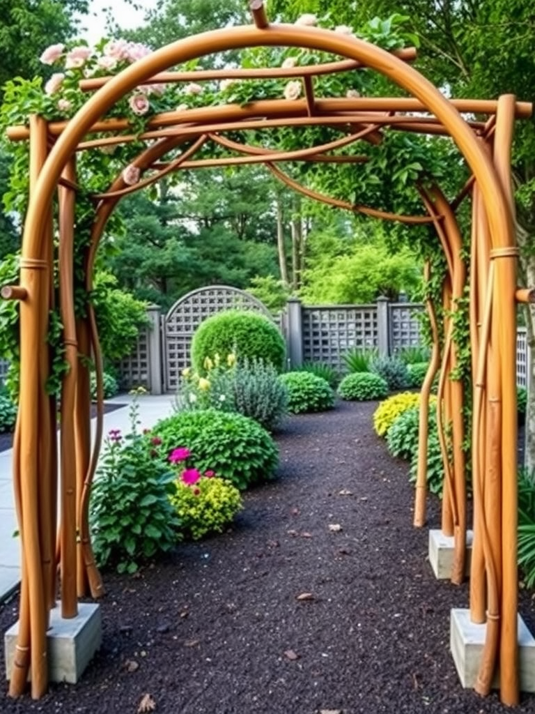 Arched Trellis Structure