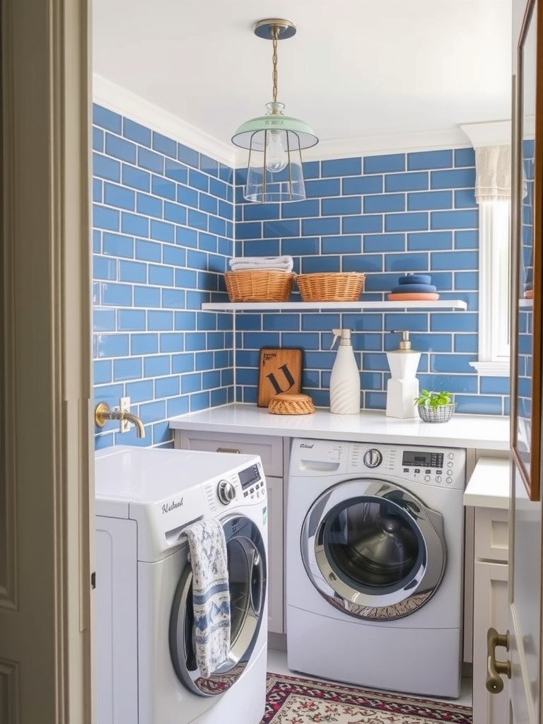 Blue Subway Tiles