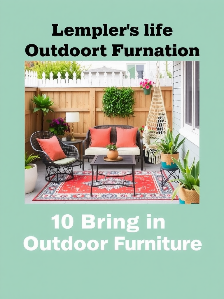 Bring in Outdoor Furniture