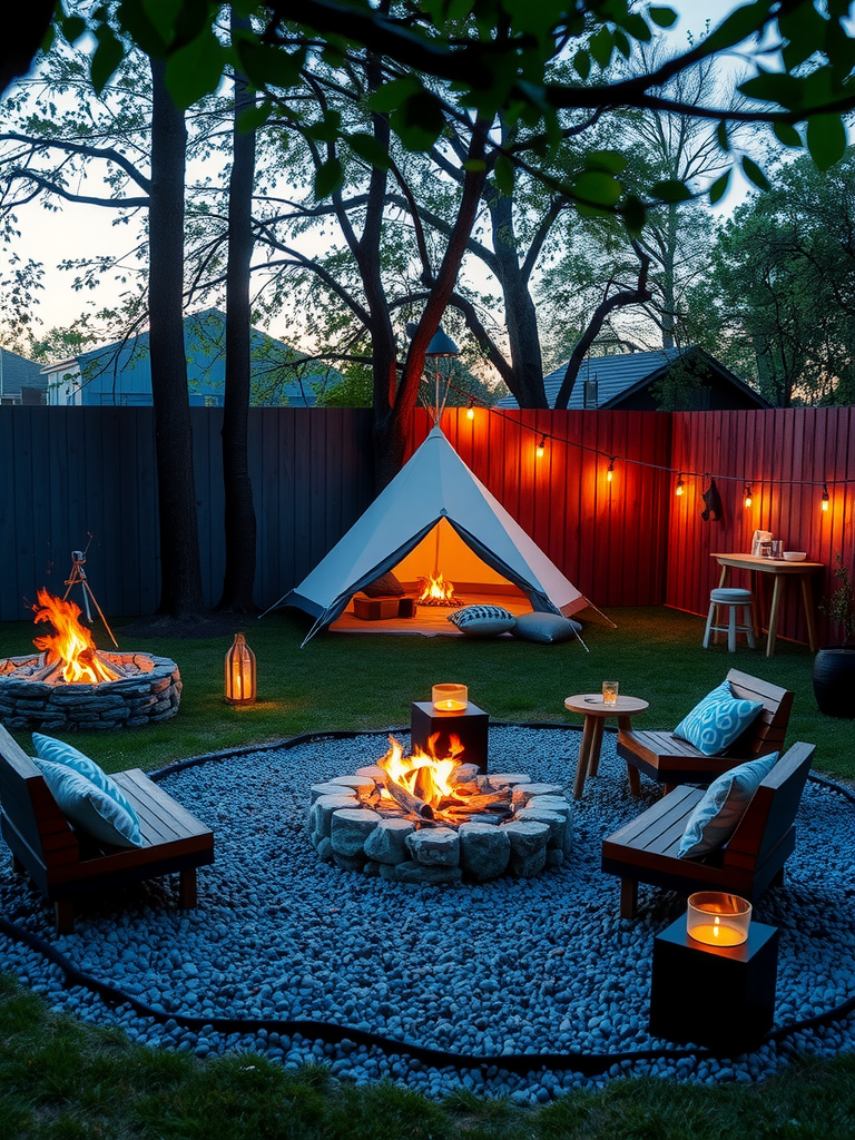 Camping-Inspired Backyard