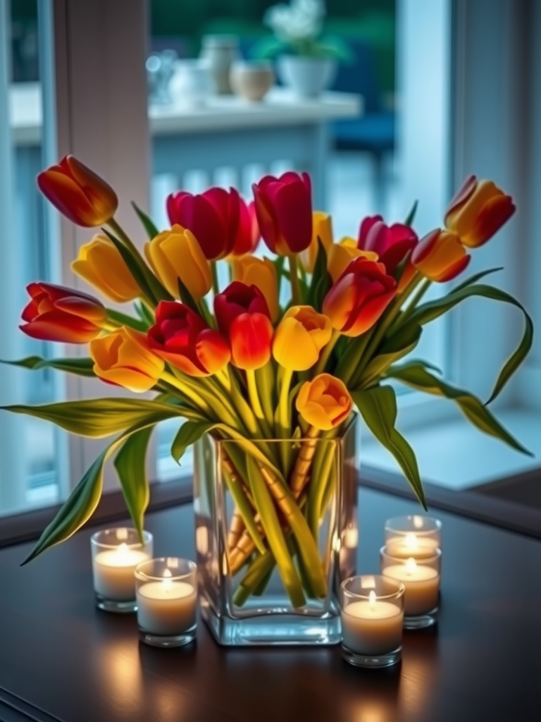 Candle and Tulip Combo