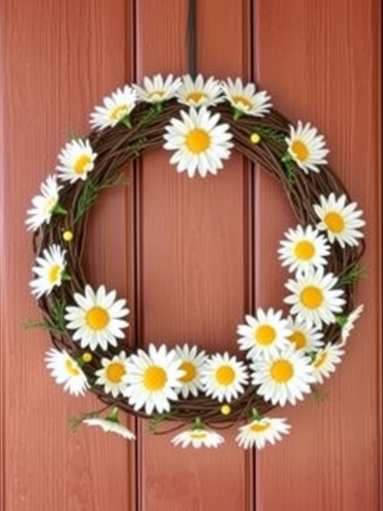 Classic Daisy Wreath