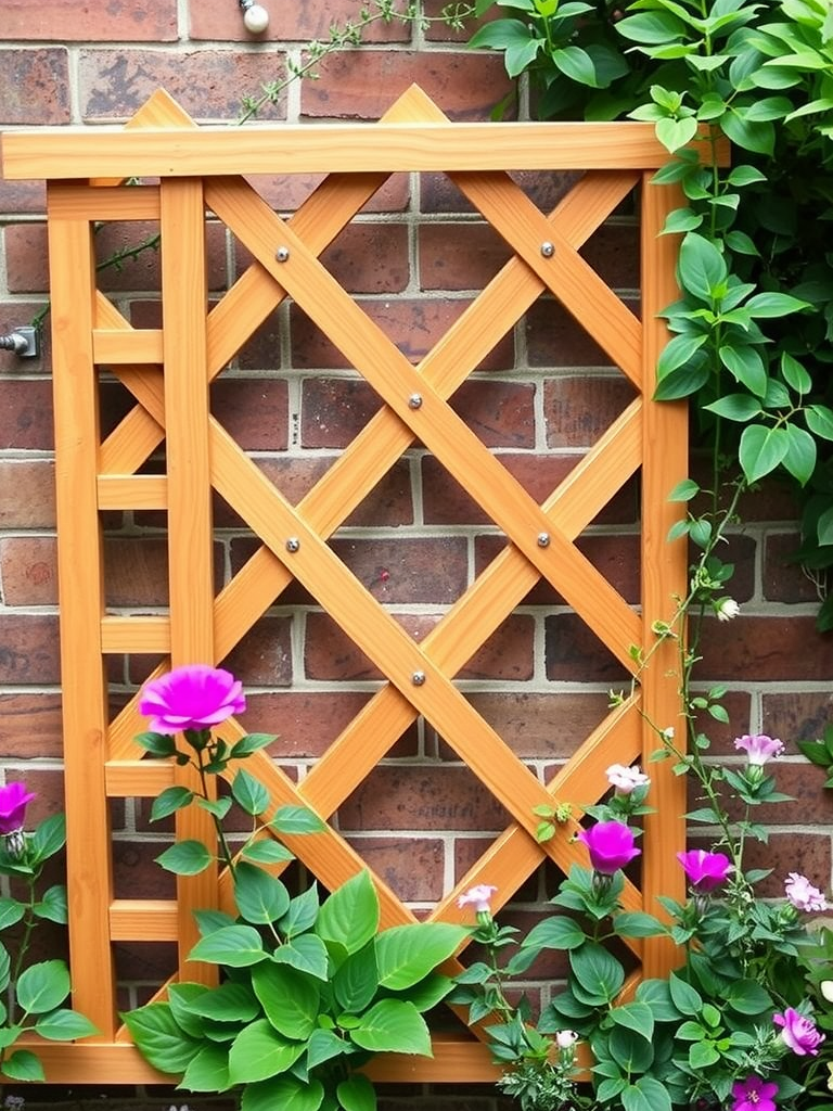 Classic Wooden Lattice Trellis