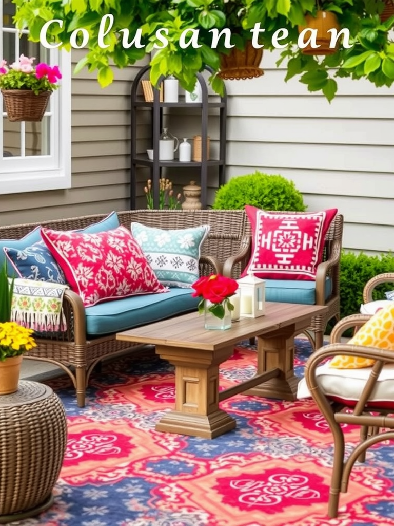 Colorful Cushions and Rugs