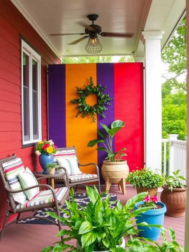 Colorful Privacy Screens