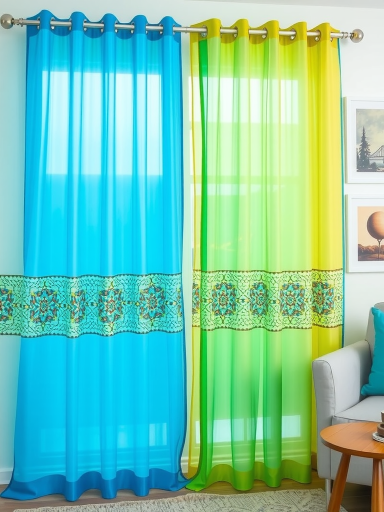 Colorful Sheer Panels