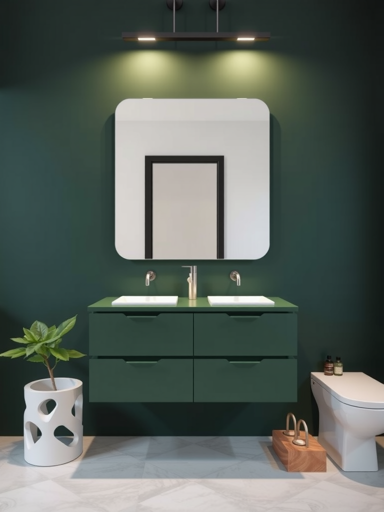 Contemporary Dark Green Features