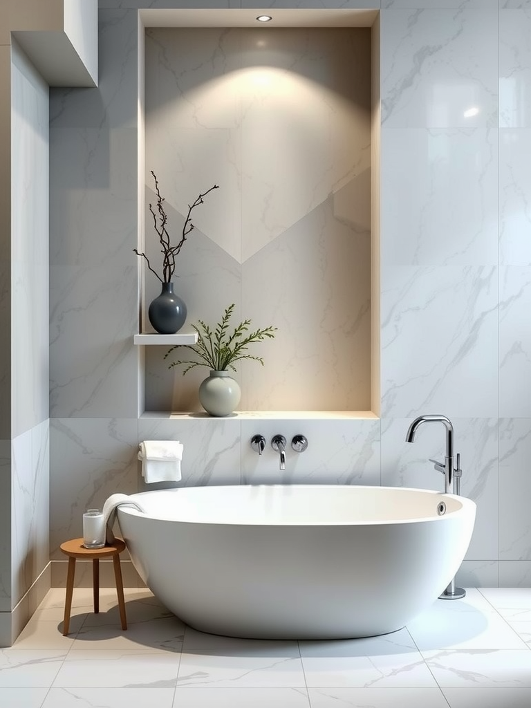 Curved Bathtub