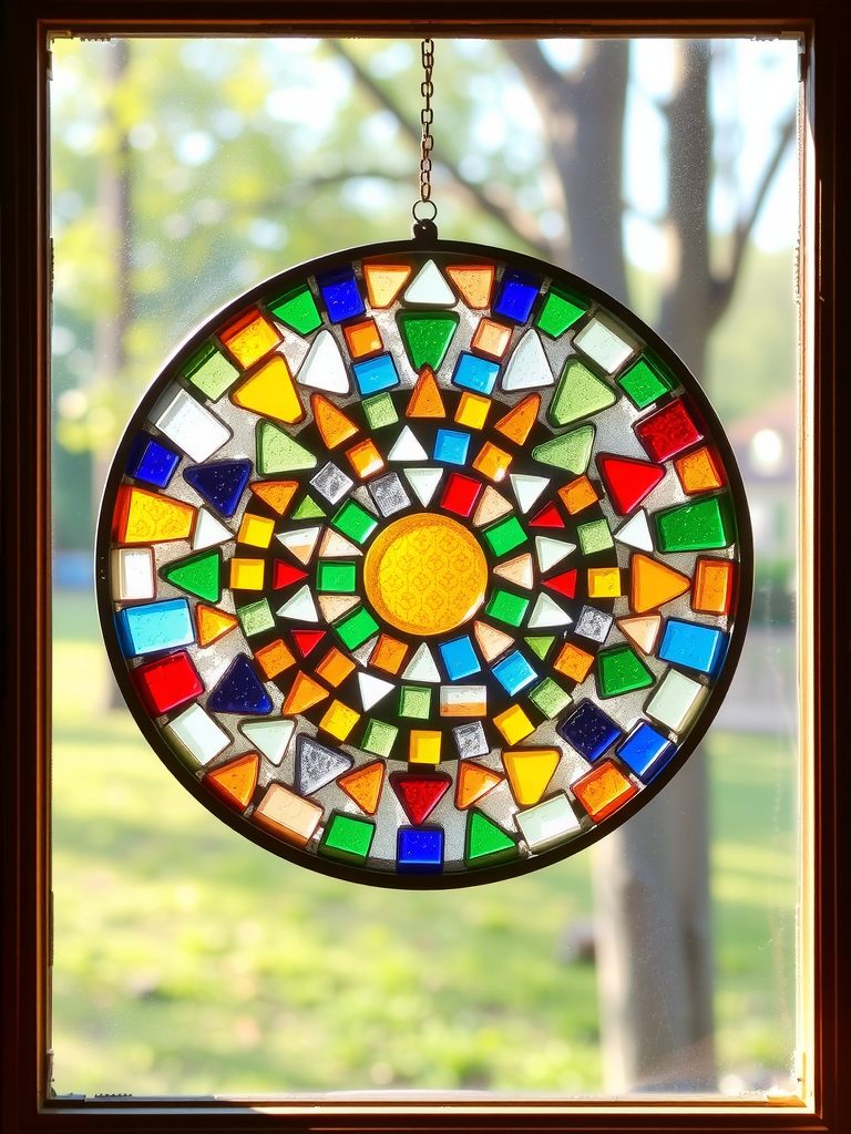 DIY Mosaic Sun Catcher