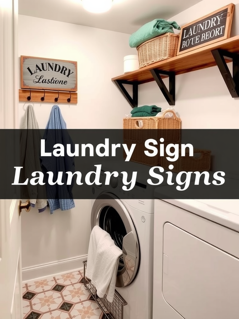 Decorative Laundry Signs