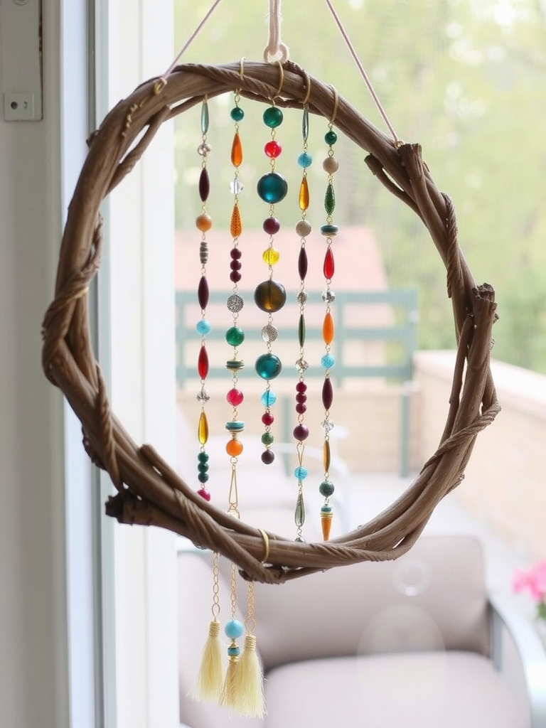 Eco-Friendly Beaded Suncatcher