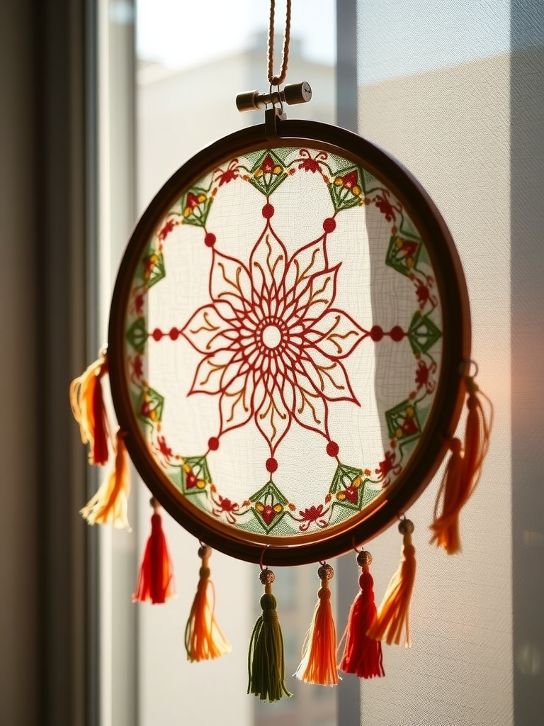 Embroidered Sun Catcher