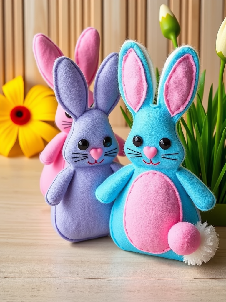 Felt Easter Bunnies