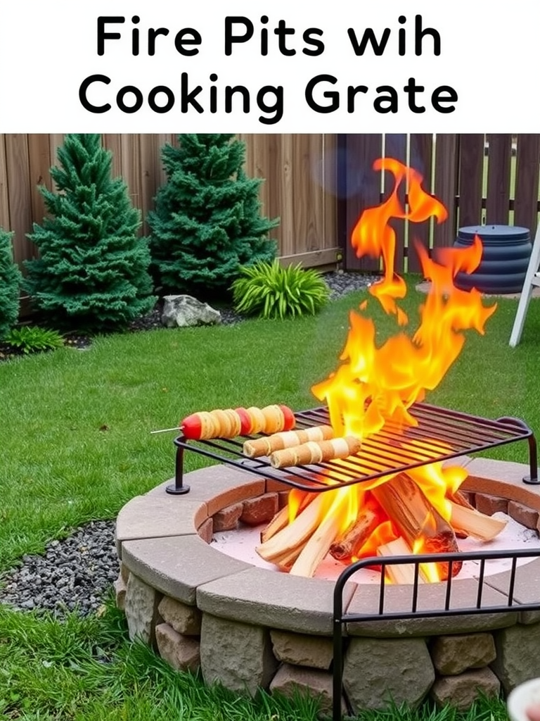 Fire Pit with Cooking Grate