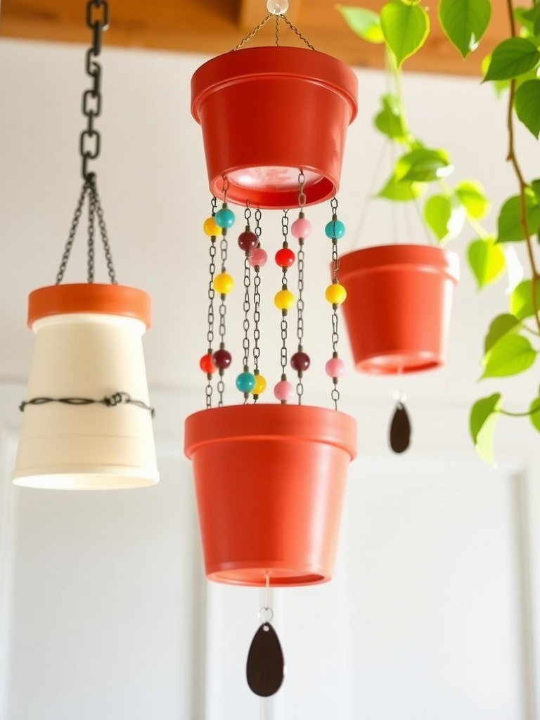 Flower Pot Wind Chimes