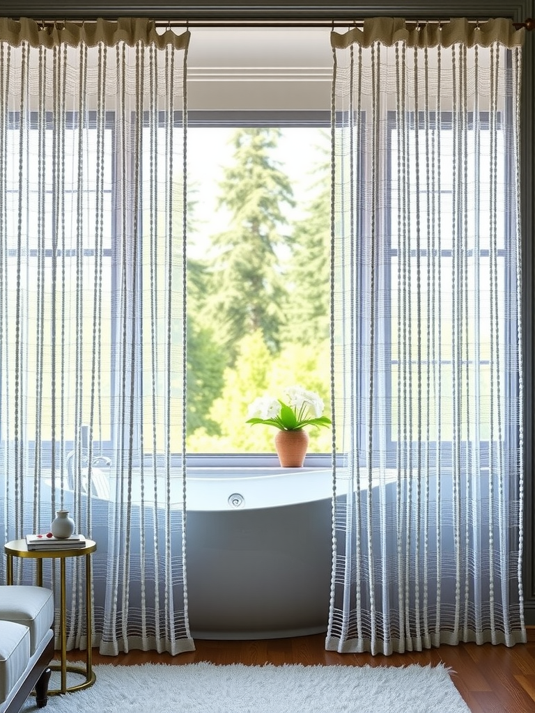 Frosted Glass Beaded Curtains