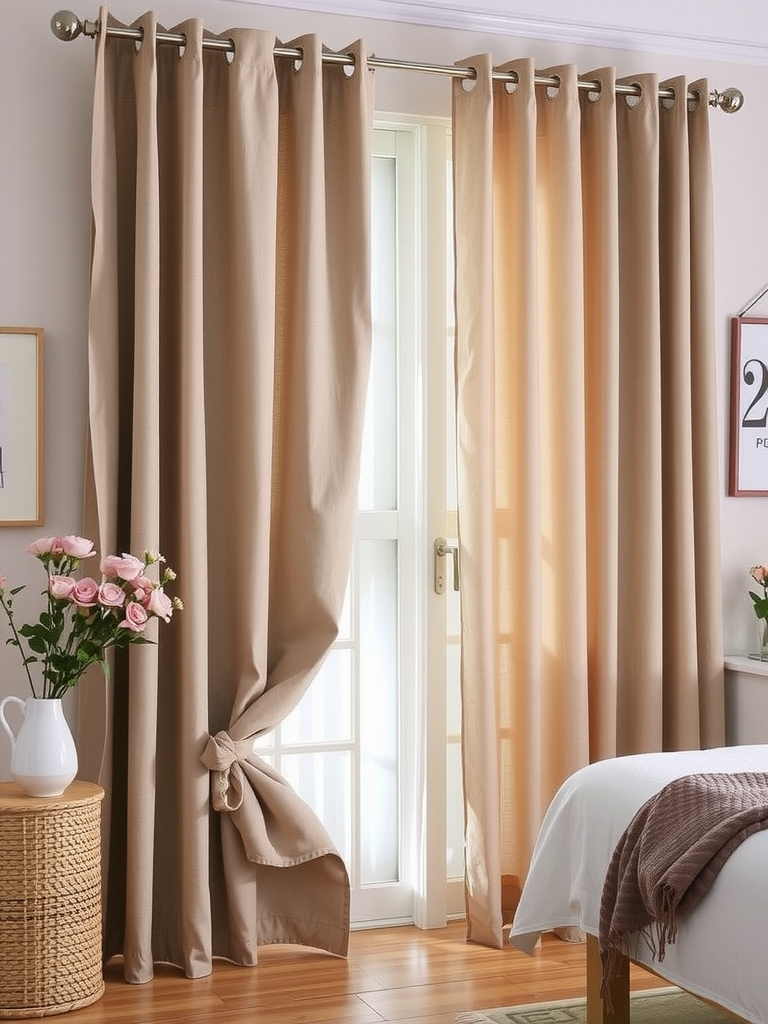 Functional Linen Blackout Curtains