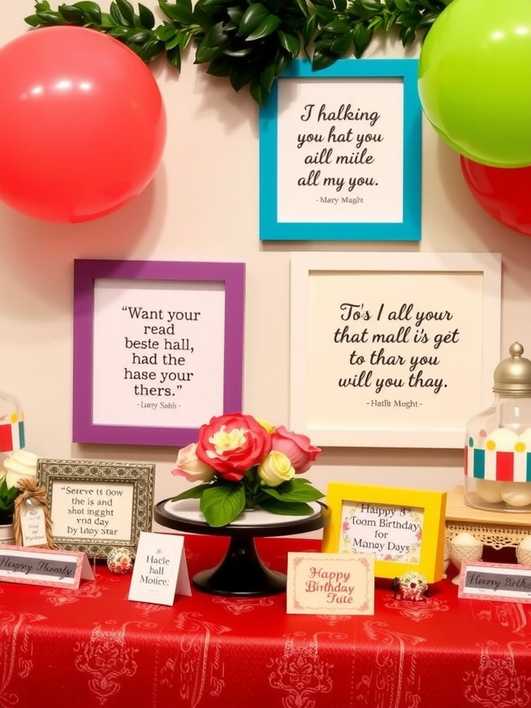 Inspirational Quote Displays