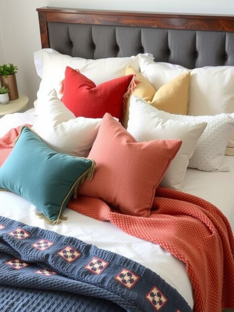 Layer with Throws and Pillows