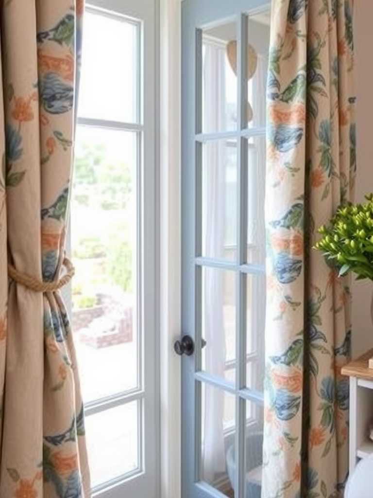 Linen Curtains with Tiebacks