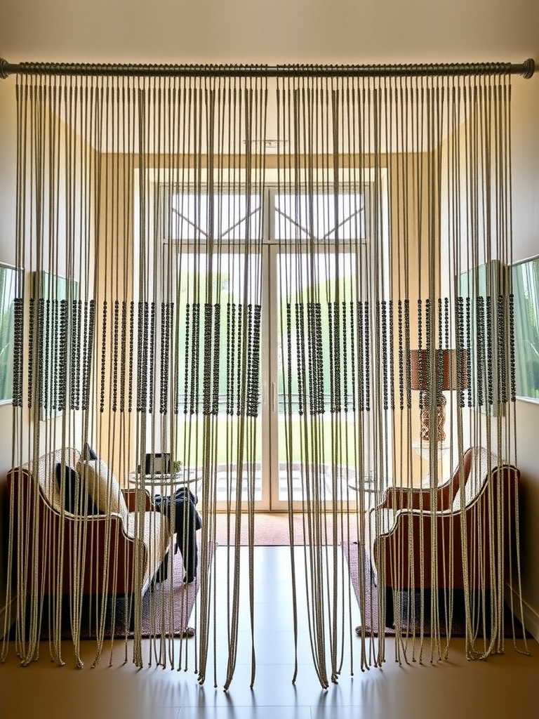 Metallic Beaded Curtains