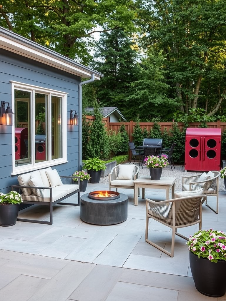 Modern Concrete Patio