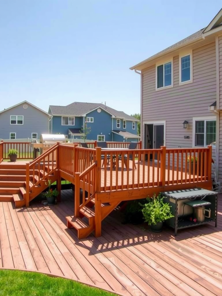 Multi-Level BBQ Deck