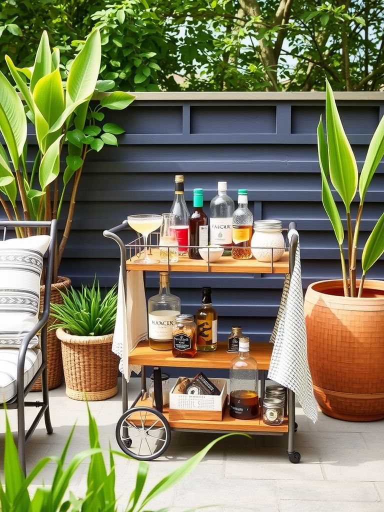 Outdoor Bar Cart