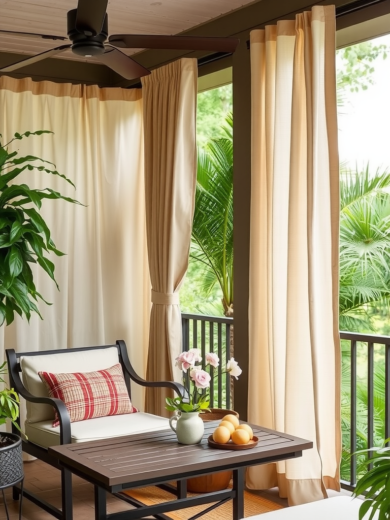 Outdoor Linen Curtains