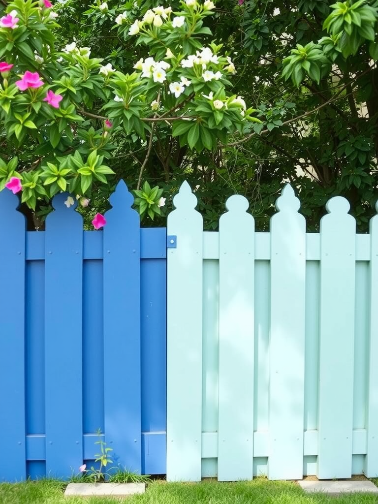 Painted Fence Panels