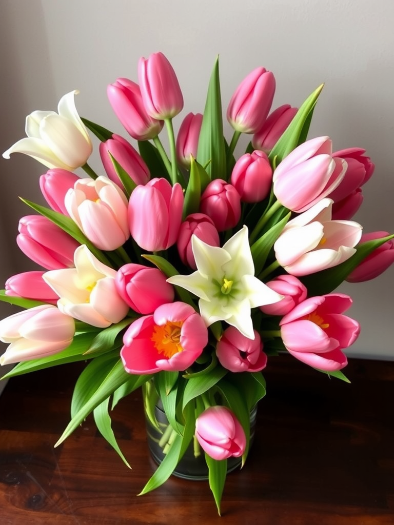 Pink Tulip Bouquets