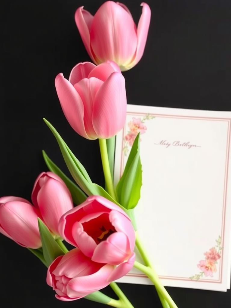 Pink Tulip Invitations