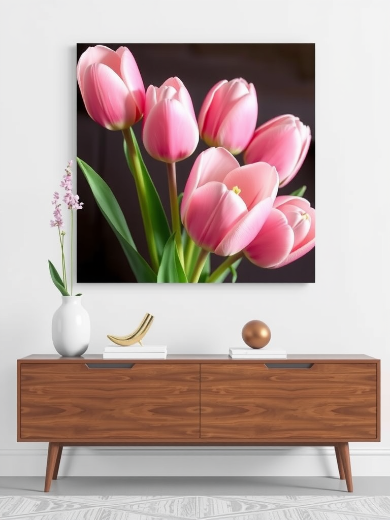 Pink Tulip Wall Art