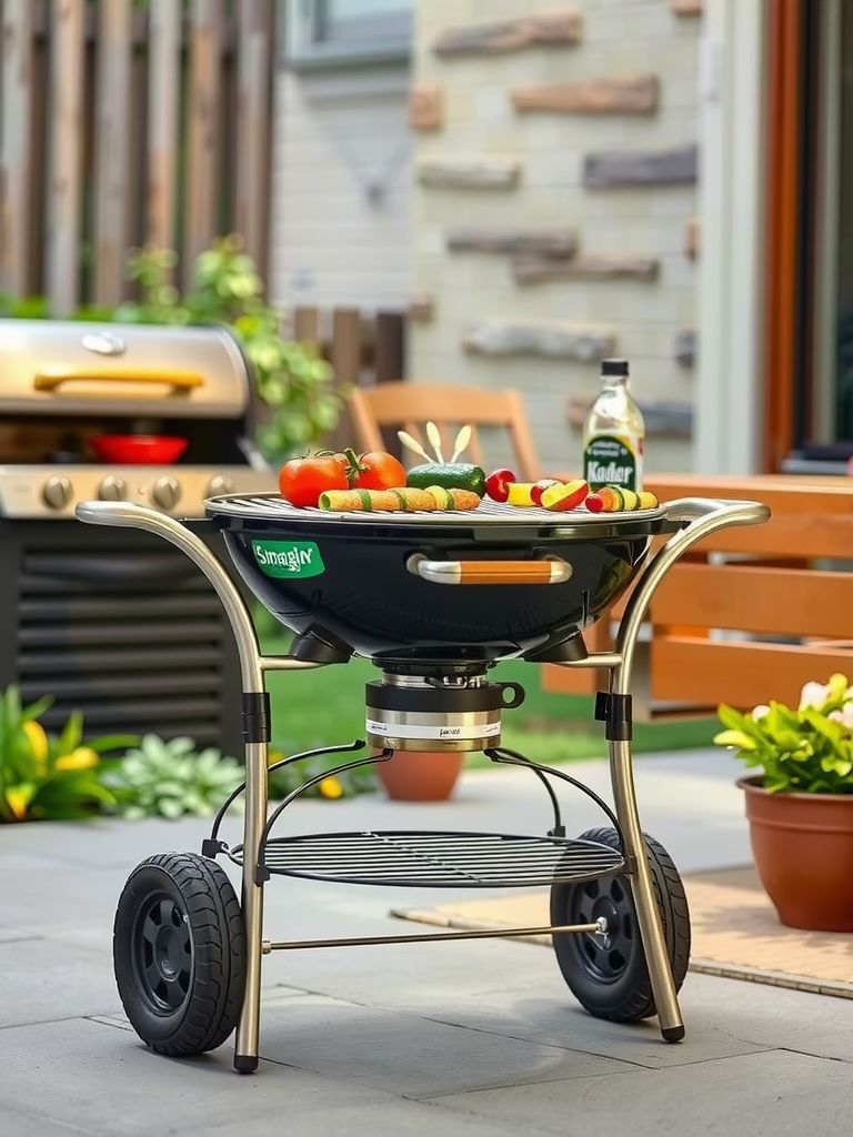 Portable Grill on Wheels