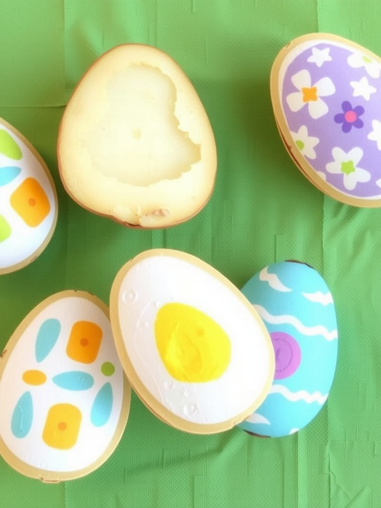 Potato Stamp Eggs