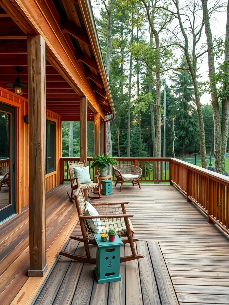 Rustic Wooden Deck