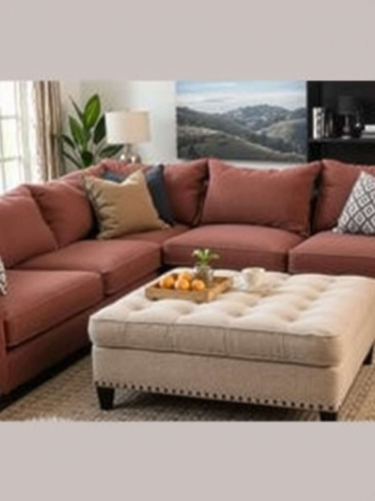 Sectional with Ottoman