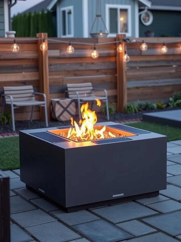 Solar-Powered Fire Pit