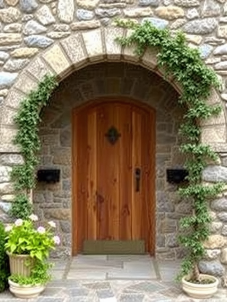 Stone Archway with Door