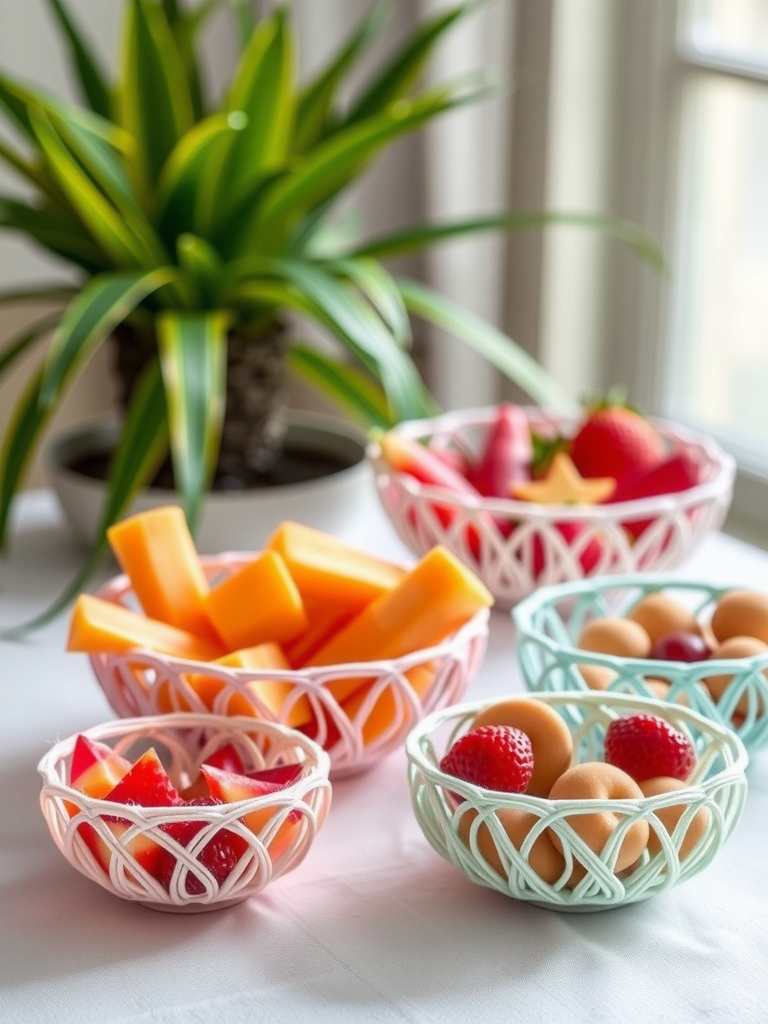 String Bowls for Snacks