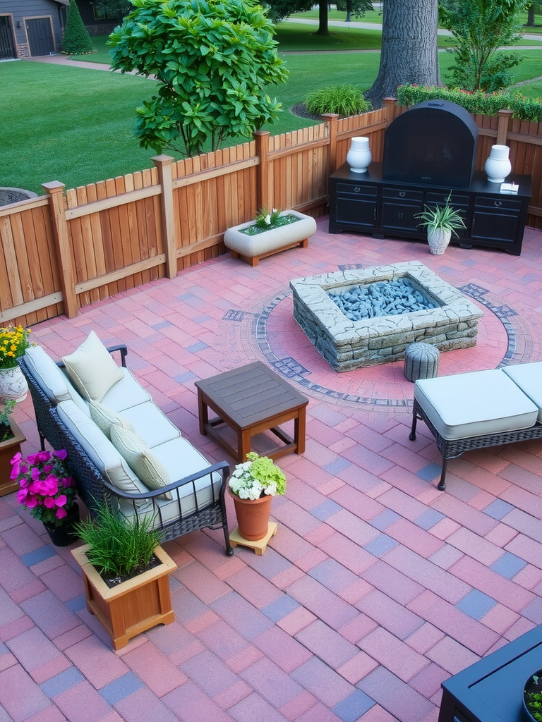 Traditional Brick Patio