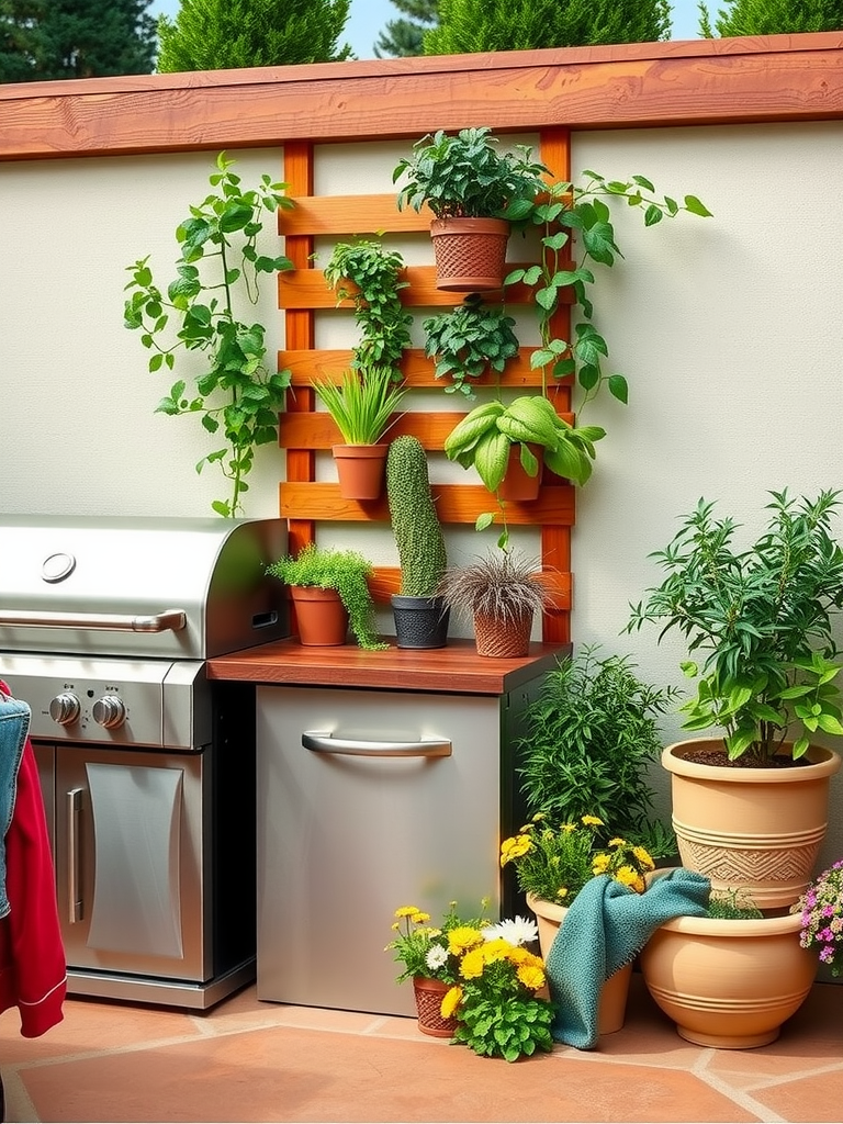 Vertical Herb Garden Trellis