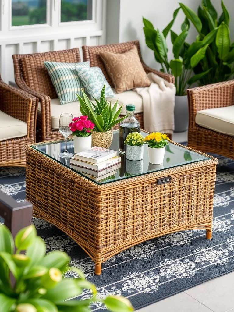 Wicker Coffee Table