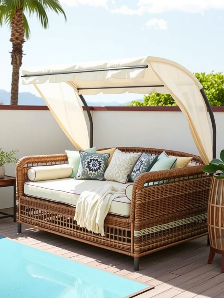 Wicker Daybed