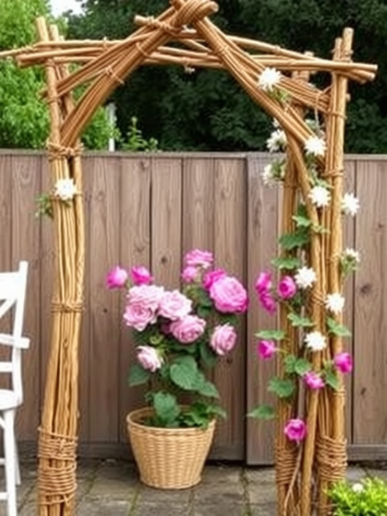 Woven Willow Trellis