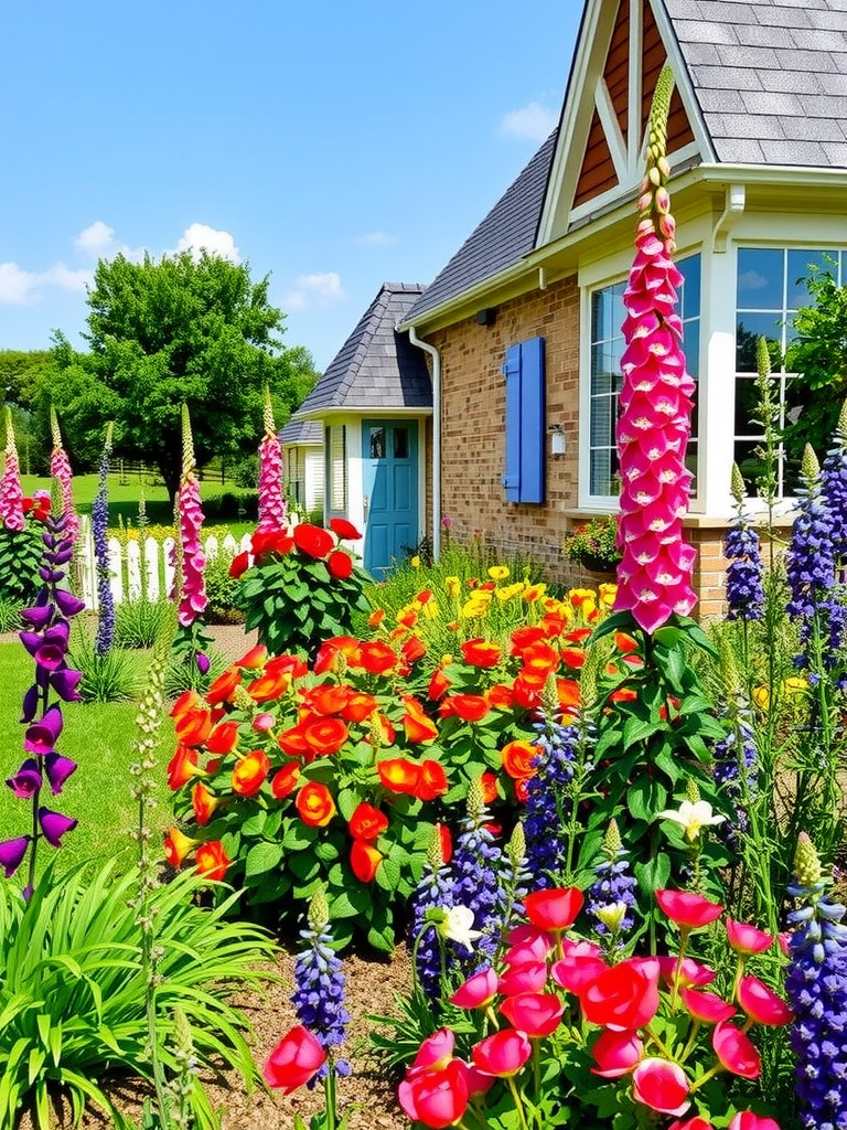 Colorful Flower Borders